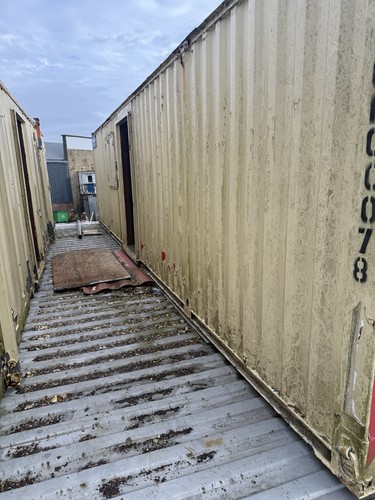 Portable building site cabin - building,,