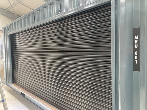 Container with shutter - with, shutter,